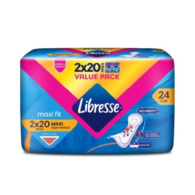 LIBRESSE Maxi Non-Wings Disposable Sanitary Pad24CM 2X20S