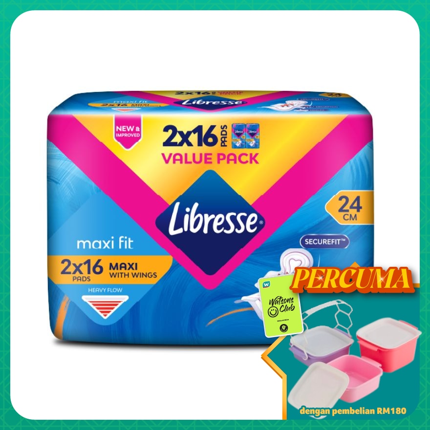 Maxi Wings Disposable Sanitary Pad 24cm 2x16s