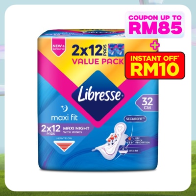 LIBRESSE Libresse Maxi Night Wings 32cm 2x12s