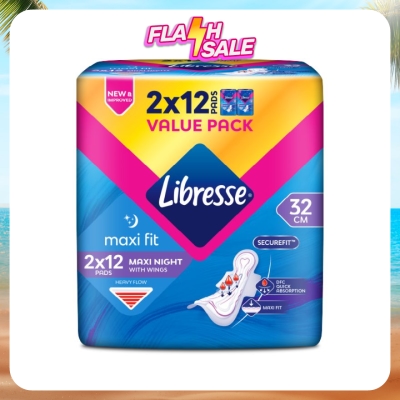 LIBRESSE - Libresse Maxi Night Wings 32cm 2x12s