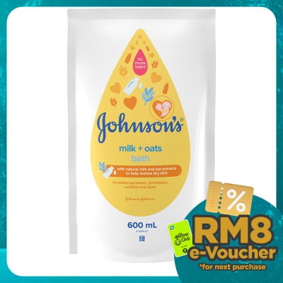 JOHNSON'S Milk Oat Bath Refill 600ml