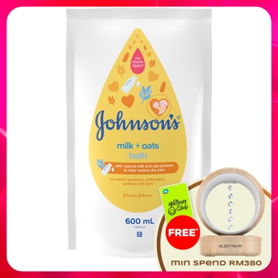 JOHNSON'S - Milk Oat Bath Refill 600ml
