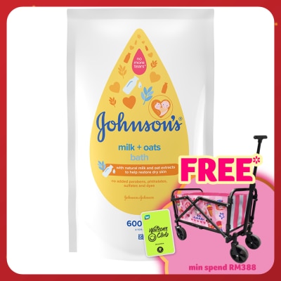 JOHNSON'S Milk Oat Bath Refill 600ml