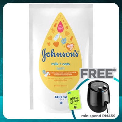 JOHNSON'S Milk Oat Bath Refill 600ml
