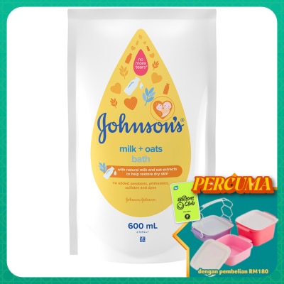 JOHNSON'S - Milk Oat Bath Refill 600ml