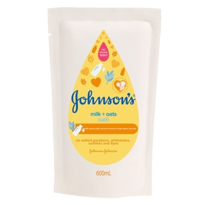 JOHNSON'S Milk Oat Bath Refill 600ml