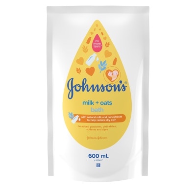 JOHNSON'S Milk Oat Bath Refill 600ml