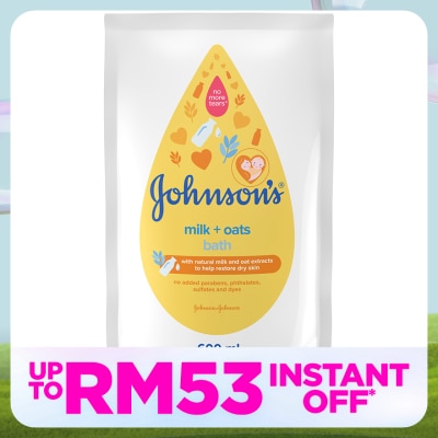 JOHNSON'S Milk Oat Bath Refill 600ml