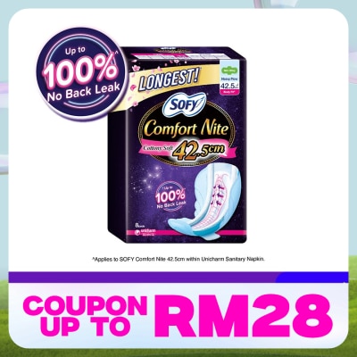 SOFY Comfort Nite Body Fit Slim Wing 42.5cm 8S