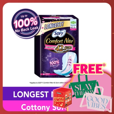 SOFY Comfort Nite Body Fit Slim Wing 42.5cm 8S