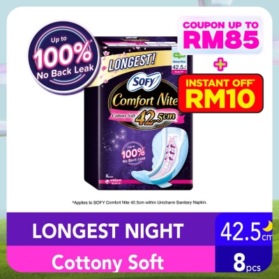 SOFY Comfort Nite Body Fit Slim Wing 42.5cm 8S