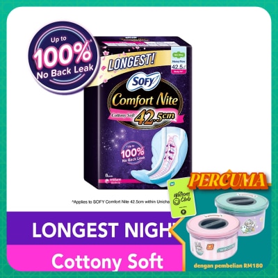 SOFY Comfort Nite Body Fit Slim Wing 42.5cm 8S