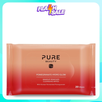 PURE BEAUTY Pomegranate Hydro Glow Makeup Remover Cleansing Wipes 20s image