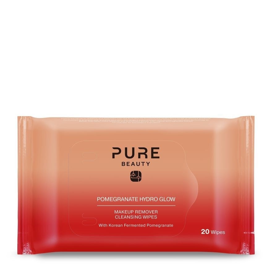 Pomegranate Hydro Glow Makeup Remover Cleansing Wipes 20s