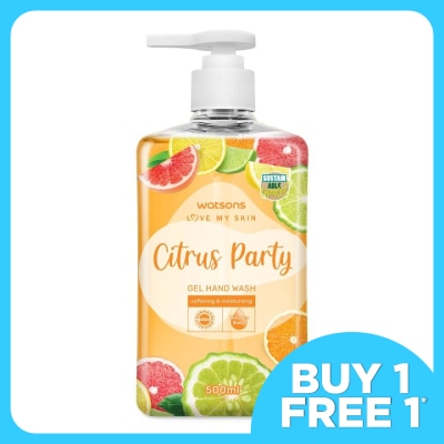 WATSONS Gel Hand Wash Citrus Party 500ml