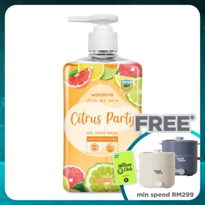 WATSONS Gel Hand Wash Citrus Party 500ml