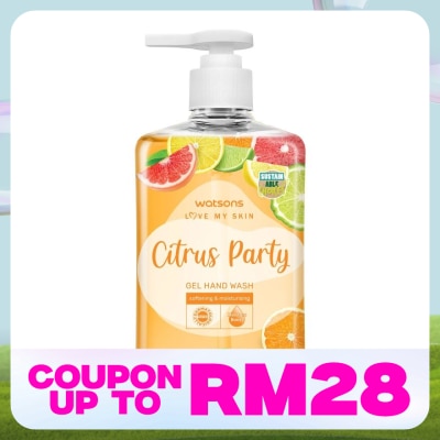 WATSONS Gel Hand Wash Citrus Party 500ml