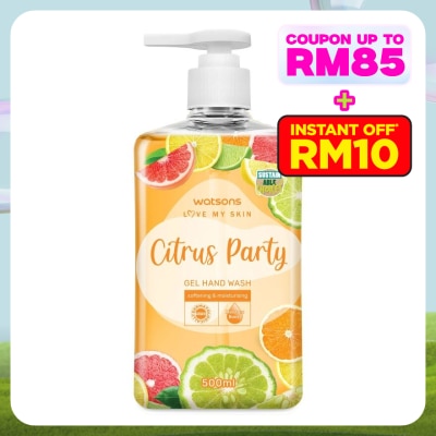 WATSONS Gel Hand Wash Citrus Party 500ml