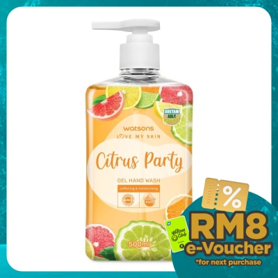 WATSONS Gel Hand Wash Citrus Party 500ml