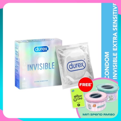DUREX Condom Invisible Extra Sensitive 3s