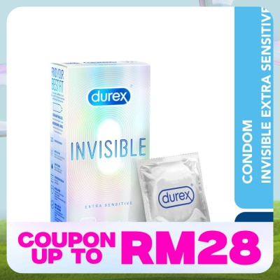 DUREX Condom Invisible Extra Sensitive 10s