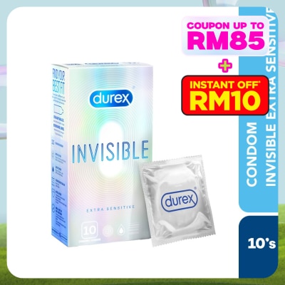 DUREX Condom Invisible Extra Sensitive 10s