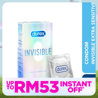 DUREX Condom Invisible Extra Sensitive 10s