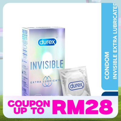 DUREX Condom Invisible Extra Lubricated 10s