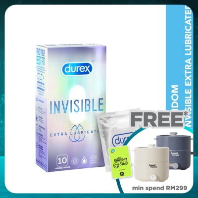 DUREX Condom Invisible Extra Lubricated 10s