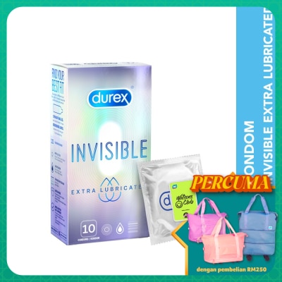 DUREX Condom Invisible Extra Lubricated 10s