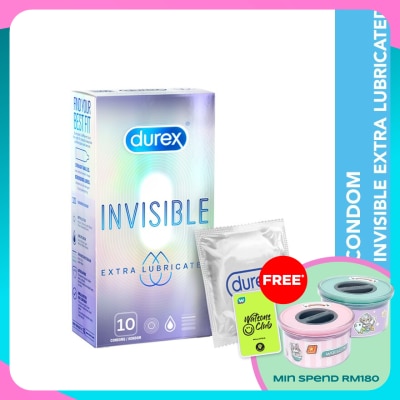 DUREX Condom Invisible Extra Lubricated 10s