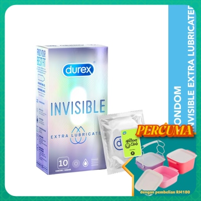 DUREX - Condom Invisible Extra Lubricated 10s