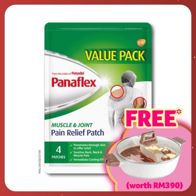 PANAFLEX Pain Relief Patch for Muscle & Joint Pain 4S