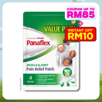 PANAFLEX Pain Relief Patch for Muscle & Joint Pain 4S