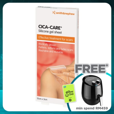 SMITH & NEPHEW Cica-Care Silicone Gel Sheet 12cm x 3cm 1's