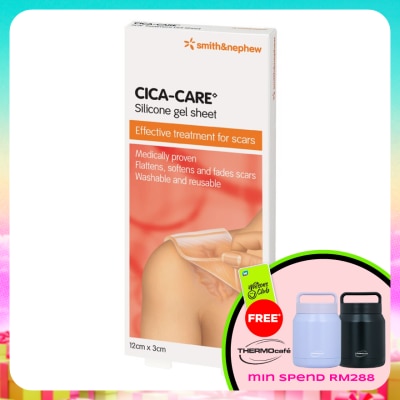SMITH & NEPHEW - Cica-Care Silicone Gel Sheet 12cm x 3cm 1's