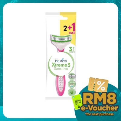 SCHICK Xtreme 3 Disposable Razor 2+1's Free