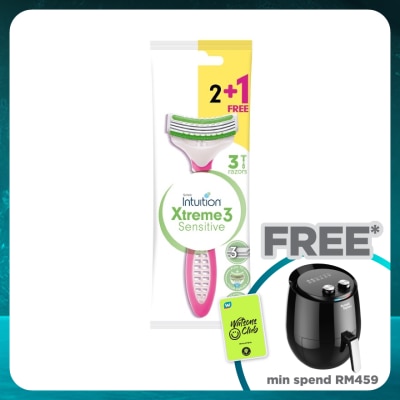 SCHICK Xtreme 3 Disposable Razor 2+1's Free