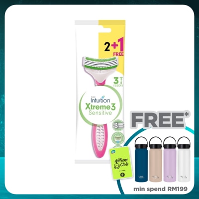 SCHICK Xtreme 3 Disposable Razor 2+1's Free