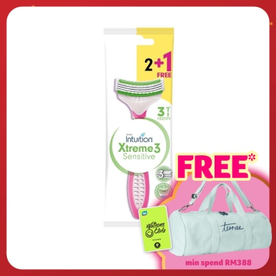 SCHICK Xtreme 3 Disposable Razor 2+1's Free