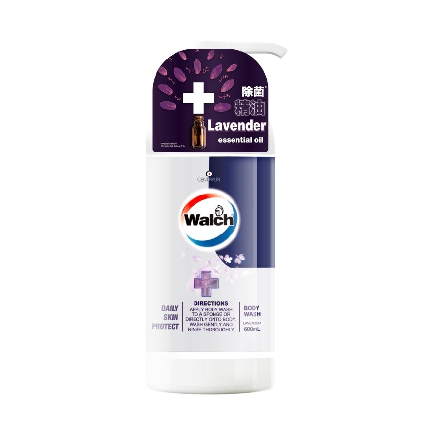 Anti-Bacterial Essential Oil Body Wash Lavender 600ml