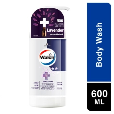 WALCH Anti-Bacterial Essential Oil Body Wash Lavender 600ml