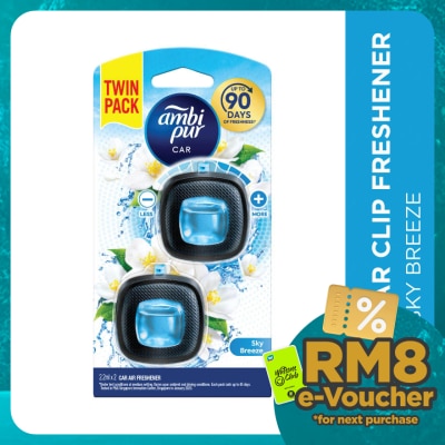 AMBI PUR Air Freshener Sky Breeze Car Mini Clip 2.2 mlx2