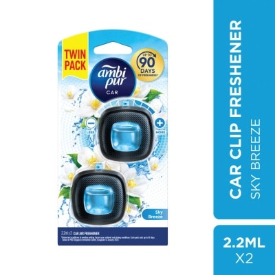 AMBI PUR Air Freshener Sky Breeze Car Mini Clip 2.2 mlx2