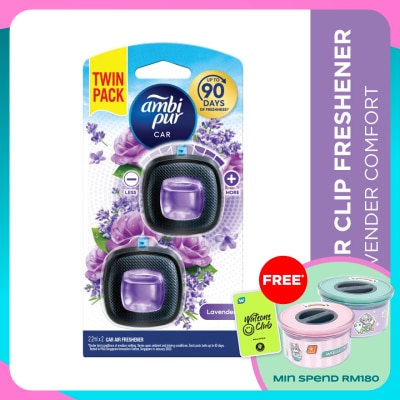 AMBI PUR Car Mini Clip Lavender 2mlx2