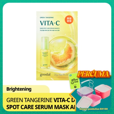 GOODAL - Green Tangerine Vita-C Dark Spot Care Serum Mask Alpha 1s