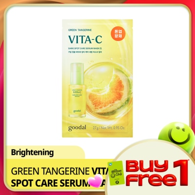 GOODAL - Green Tangerine Vita-C Dark Spot Care Serum Mask Alpha 1s