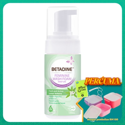 BETADINE - Feminine Wash Foam - Lemon Verbena Daily Use 100ml