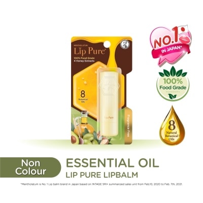 MENTHOLATUM LIPCARE Lip Pure Botanical Oils 4g