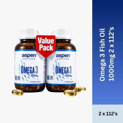 ASPEN NUTRITION Omega 3 Fish Oil 1000mg 2 x 112's